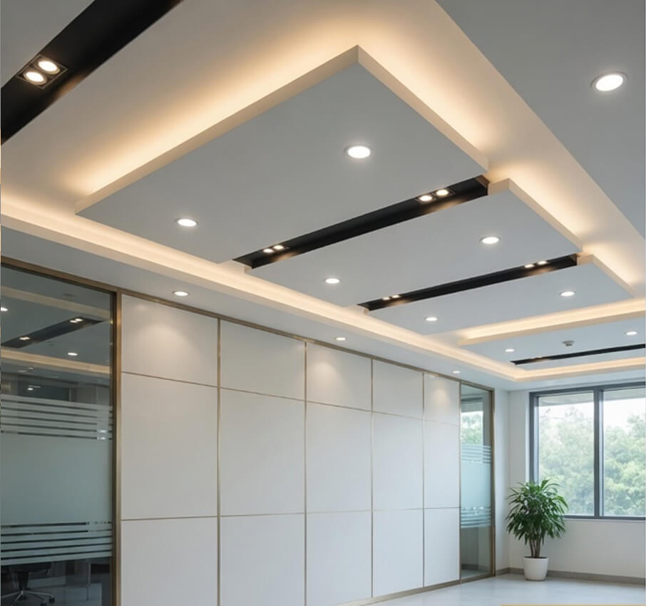 false-ceilings-work54 | Qora Smart Home Solutions False Ceiling & Light Partition Installation